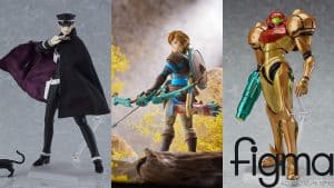 Raidou, Link, and Samus Aran Good Smile Figma figures