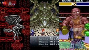 Contra III, Super Punch-Out!!, and Chrono Trigger gameplay