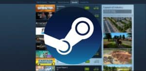 Steam Store sale page and Steam logo