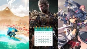 Black Myth: Wukong, Sword of the Sea, and Trails of Cold Steel III key art