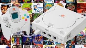 Sega Dreamcast console and games