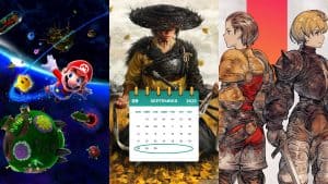 Super Mario Galaxy, Ghost of Yotei, and Final Fantasy Tactics: The Ivalice Chronicles key art