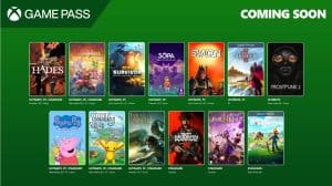 Xbox Game Pass September 2025 listing