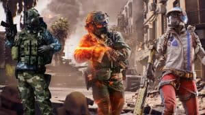 Battlefield 6, Escape From Tarkov, and ARC Raiders key art and character models