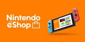 Nintendo eShop logo and Switch console