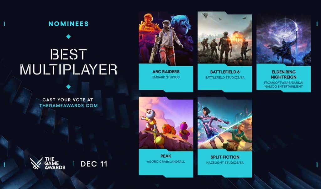 The Game Awards 2025 nominations