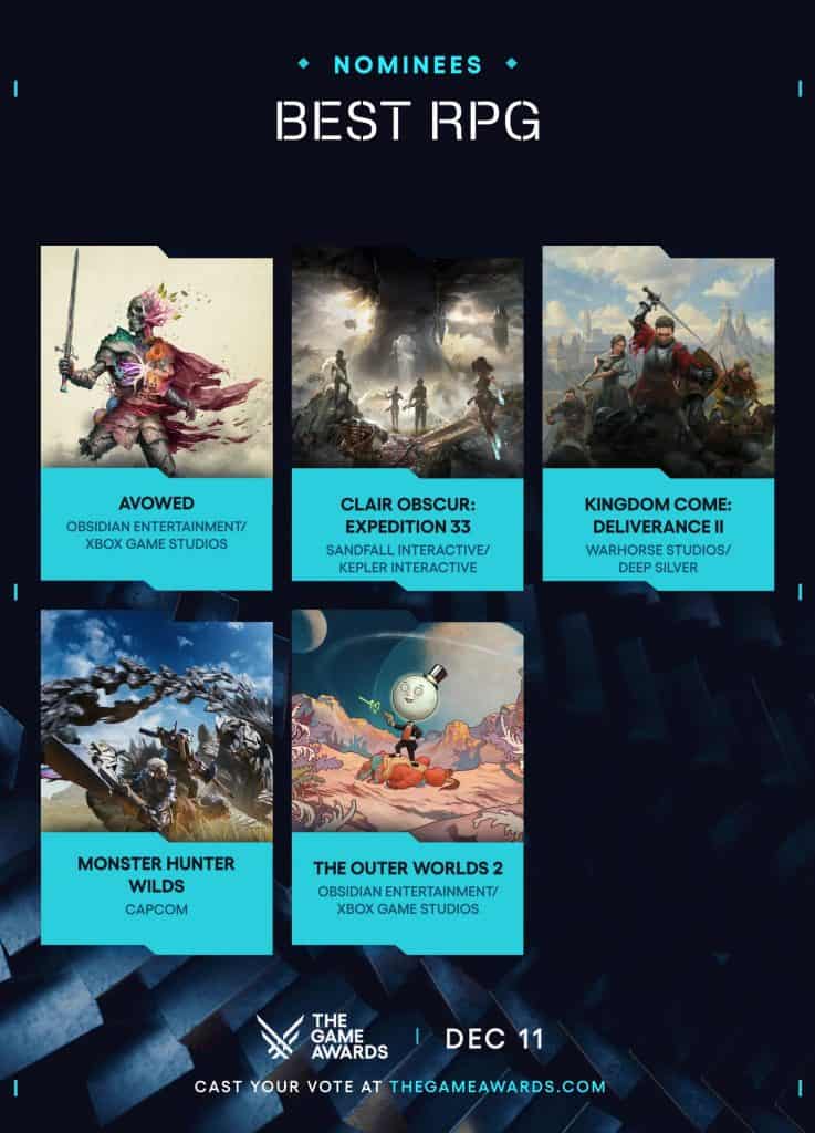 The Game Awards 2025 nominations