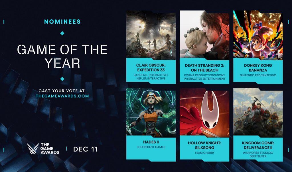 The Game Awards 2025 nominees