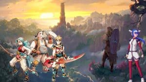 Drova key art and Sea of Stars and CrossCode character artwork