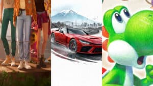 Forza Horizon 6, Yoshi and the Mysterious Book, and Mixtape key art