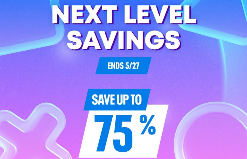 PlayStation Store Next Level Savings banner image